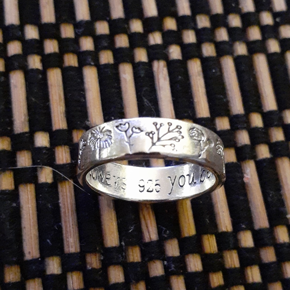 Beautiful affirmation ring.